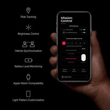 Розумний велосипедний шолом Lumos Ultra Smart-Helm Plus з LED-підсвіткою, поворотниками, стоп-сигналами, Bluetooth, для чоловіків і жінок, колір чорний, розмір M-L
