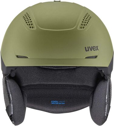 Гірськолижний шолом Uvex Unisex Adult Ultra Pro (лист/чорний, 55-59 см)