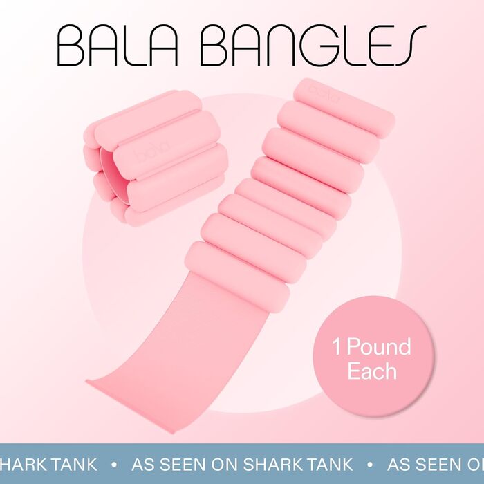 Браслети-обважнювачі Bala Bangles для рук і ніг, силіконові, регульовані, для жінок і чоловіків, набір для тренувань у спортзалі, йоги, пілатесу, кардіо та силових вправ