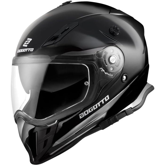 Шолом для ендуро Bogotto V331 XS чорний, мотошолом