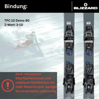 Гірськолижний лижний Allmountain Ski - Blizzard Brahma 82 - Rocker Camber Rocker - з кріпленням Marker TPC 10 Demo Z3-10 - для дуже спортивних лижників 180см