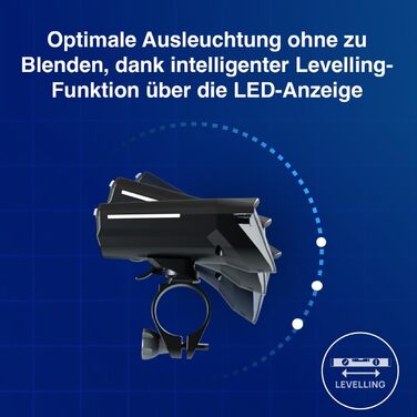 FISCHER велосипедна LED-фара 100 Люкс, з дальнім світлом, сенсорним режимом, водозахищена, легке кріплення, чорна