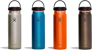 Гідрофляга HYDRO FLASK 710 мл Trail Series, вакуумна термобутилка з нержавіючої сталі, легка, багаторазова, з герметичною кришкою Flex, BPA-free, Obsidian