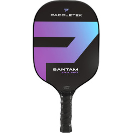 Весло Paddletek Bantam EX-L Pro Pickleball, ракетка для легких характеристик, стандартний хват Aurora (фіолетовий) Стандартний хват (4 3/8')