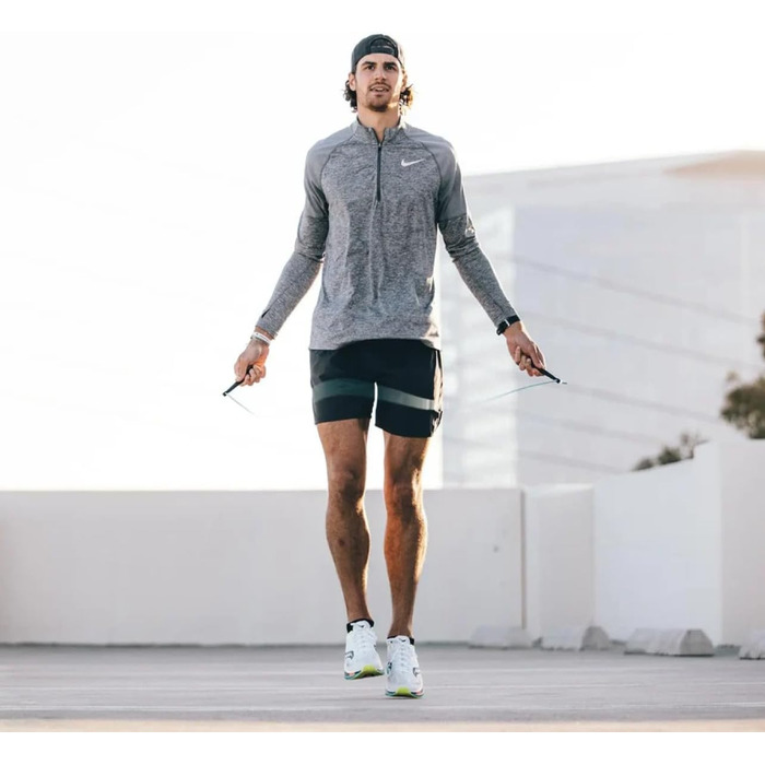 Скакалка EliteSRS Boxer 3.0 для фітнесу та кардіо, професійна боксерська скакалка з полімерними ручками та антиковзким покриттям, не плутається, ПВХ