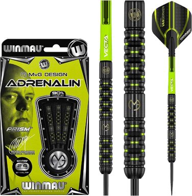 Дартсет WINMAU MvG Adrenalin 24 г Profi з вольфрамовим наконечником