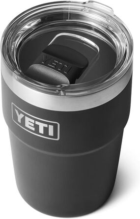 Кружка YETI Rambler з кришкою Magslider, чорна, 16 унцій (475 мл)