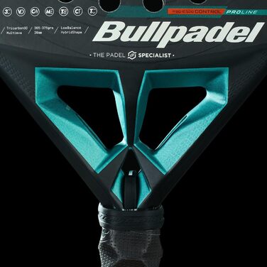 Падельна ракетка Bullpadel Hack 04 Hybrid 25, темно-зелена, 370 г, новинка