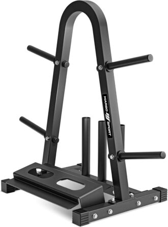 Стелаж для зберігання дисків, гантелей і штанг Marbo Sport MH-S007 2.0, чорний, вантажопідйомність 300 кг