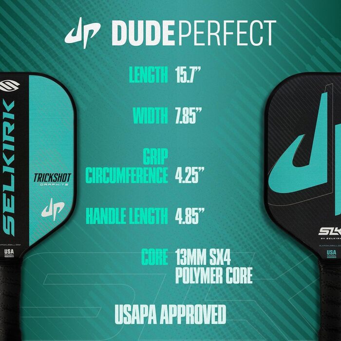 SLK by Selkirk Dude Perfect Limited Edition – професійна ракетка для піклболу, сучасна технологія, ексклюзивний дизайн, розробка США