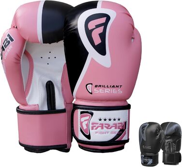 Боксерські рукавички Farabi Sports 10-16 oz для тренувань, спарингу, кікбоксингу, MMA, муай-тай, чоловічі та жіночі