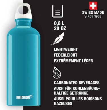 Пляшка для води Sigg Uni Fabulous, синя, 0.6 л