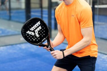 Ракетка VirtuFit Padel - Початківець/Просунутий (Чорний/Сріблястий)