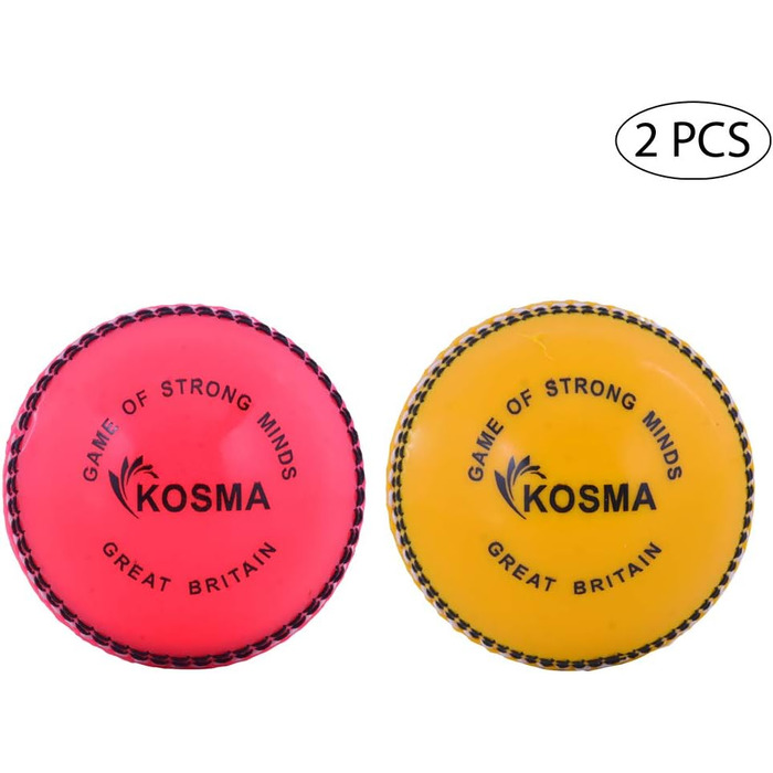 М'ячі тренувальні Kosma Cricket Incrediball (2 шт.) рожевий, жовтий