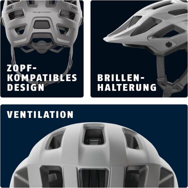 ABUS Moventor 2.0 — гірський велосипедний шолом для жінок і чоловіків, комфортний All-Mountain шолом для катання по бездоріжжю