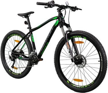 Чоловічий гірський велосипед Devron Ridde RM2.7 - колеса 27.5-zo, Shimano 2x9, гідравлічне дискове гальмо, Adventure MTB (чорний, L)