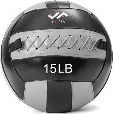 Медичний м'яч JFIT для стінових вправ, 1,8–13,6 кг, міцний фітнес-м'яч для тренувань, кардіо та зміцнення корпусу