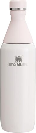 Термобутилка Stanley 590 мл з кришкою, ізольована, нержавіюча сталь, BPA-free, для спорту і подорожей, рожевий кварц