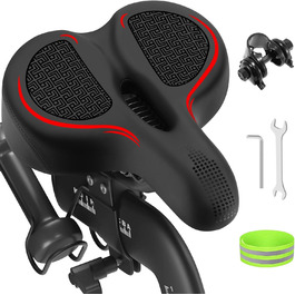 Велосипедне сідло збільшеного розміру, сумісне з Peloton Bike/Bike+, широке комфортне сидіння для чоловіків і жінок, заміна для шосейного, спін-байка, круїзера
