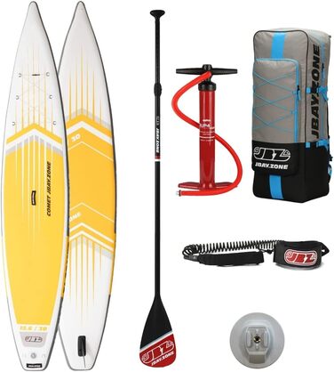 ДЖБАЙ. Надувне весло Zone Comet Touring SUP Stand Up Paddle з аксесуарами 380x76x15 см - 12'6''x30''x6''