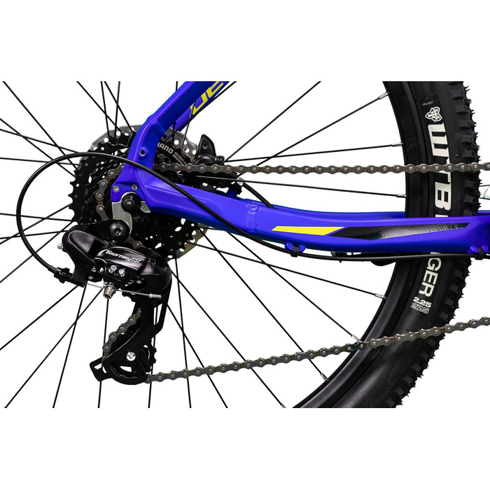 Гірський велосипед Devron RM1.7W, хардтейл алюміній, Shimano 3x8, 27.5 дюймів, дискове гальмо, універсальний гірський велосипед для авантюрних жінок Blue L