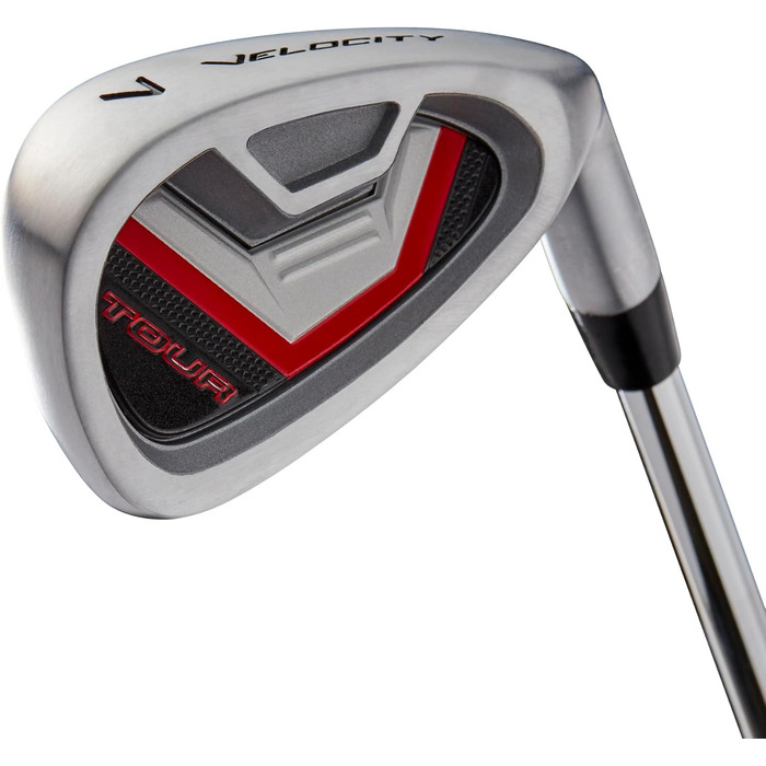 Набір ключок для гольфу WILSON Tour Velocity, 11 шт, чорний/червоний