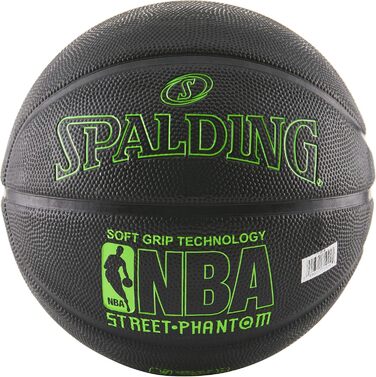 М'яч баскетбольний Spalding NBA Street Phantom, неон. зелений/чорний, р. 7