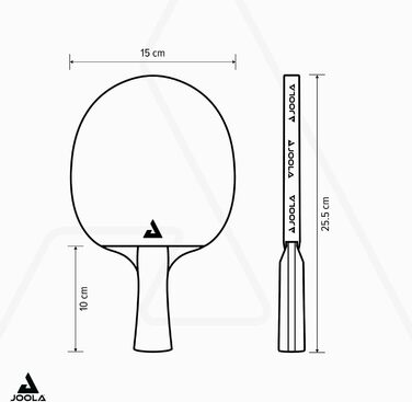 Настільний тенісний ракетка JOOLA ROSSKOPF Classic ITTF, для професіоналів та клубу, Compwood, губка 2,0 мм