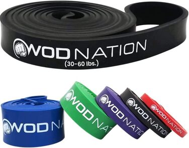 Петля для підтягувань WOD Nation 41 дюйм – еспандер-стрічка для підтягувань, кросфіту, фітнесу, розтяжки, мобільності