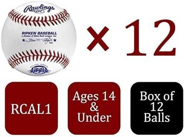 Бейсбольні м'ячі Rawlings RCAL1 Молодь/14U Дюжина