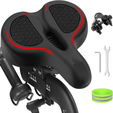 Велосипедне сідло збільшеного розміру, сумісне з Peloton Bike/Bike+, широке комфортне сидіння для чоловіків і жінок, заміна для шосейного, спін-байка, круїзера
