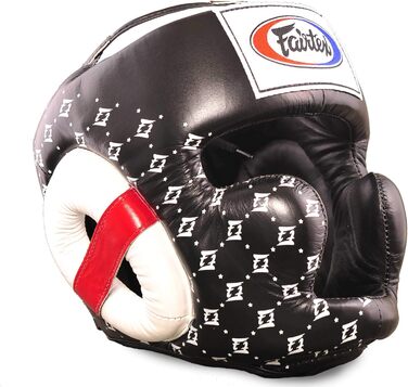 Захист голови Fairtex HG10, чорний/білий, розмір M