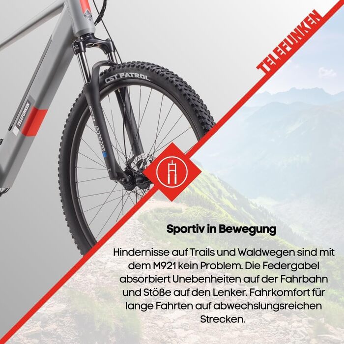 Електровелосипед TELEFUNKEN MTB 27,5/29 250Вт Shimano 36В Педелек