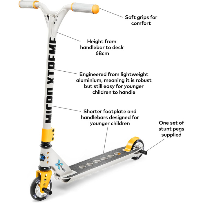 Мікромобільність Stundscooter MX Trixx 2.0 (жовтий)