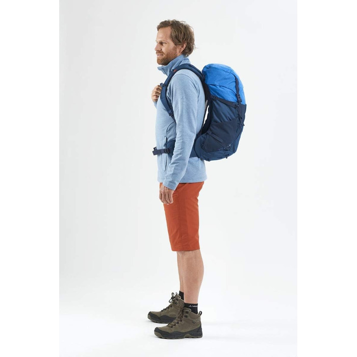 Туристичний рюкзак VAUDE Brenta 30 л оливковий, водостійкий, з дощовиком, для жінок і чоловіків, зручний трекінговий рюкзак з практичними відділеннями