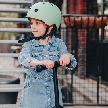 Дитячий шолом Scoot and Ride з регульованими ремінцями, матовим покриттям, LED-підсвіткою та флісовою підкладкою, розміри S/M