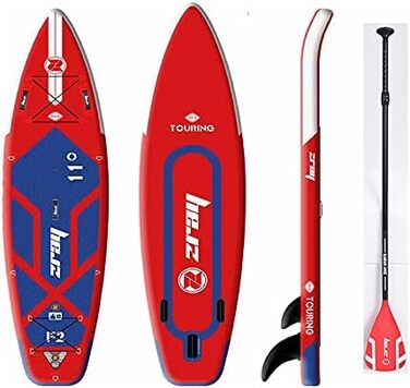 Дошка для веслування Fury Pro 11'0 Windsup SUP Надувна дошка Sup Дошка для веслування преміум стоячи Пакет включає весло, сумку, насос і надувний суп з плавниками, 2 -