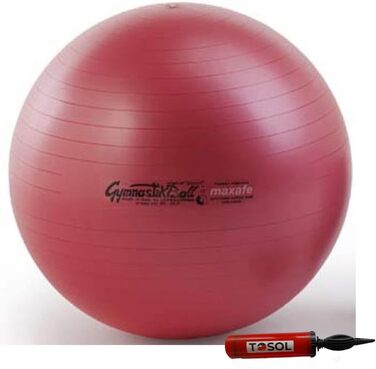 М'яч Pezzi Ball Maxafe червоний 65 см з насосом