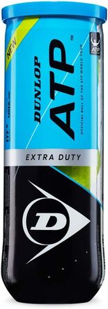 Тенісні м'ячі Dunlop ATP, кейс, офіційні, жовті
