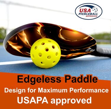 Весло KASACA Pickleball Graphite T700 Вуглецеве USAPA Edgeless