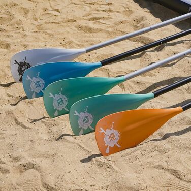 Легке розбірне весло FunWater SUP для сап-борду, 3 секції, регульоване, плаваюче, посилені нейлонові лопаті