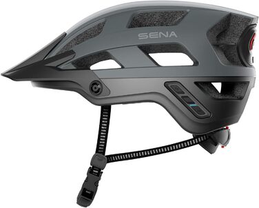 Шолом Sena M1/M1 EVO Smart MTB Bluetooth, музика, GPS, матовий сірий