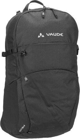 Рюкзак VAUDE Wizard 18+4 чорний, водовідштовхувальний туристичний рюкзак для жінок і чоловіків, зручна система перенесення, органайзер