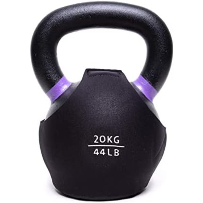 СПЕЦІАЛЬНО ДЛЯ ПРОДУКТІВ KETTLEBELL KINGS - Обгортка для гирі з пудровим покриттям - LB - Чохол для гирі для підлоги з неопреновим рукавом 3 мм для тренажерного залу або домашнього фітнесу Захист гирі (70 фунтів)