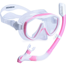 Маска для дайвінгу DIZOKIZO Snorkel Set для дорослих (рожева)