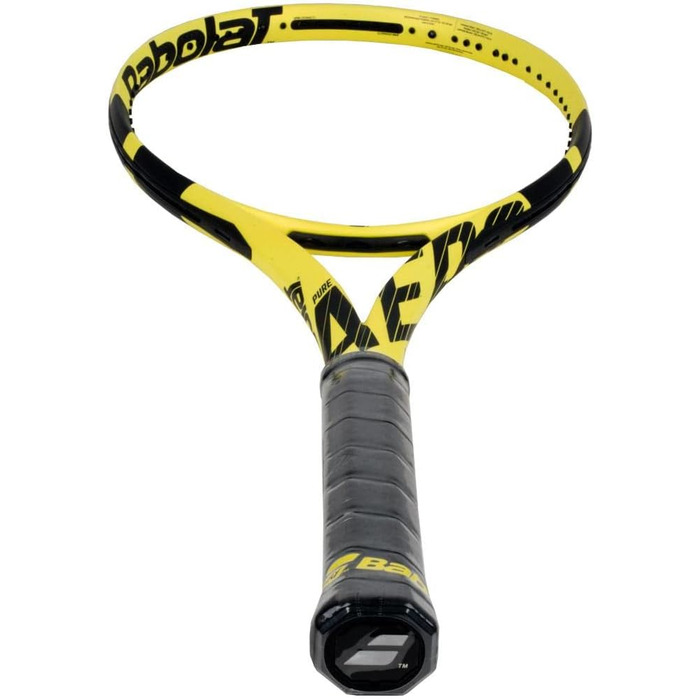 Ракетка Babolat Pure Aero жовто-чорна 4 1/2' без ниток