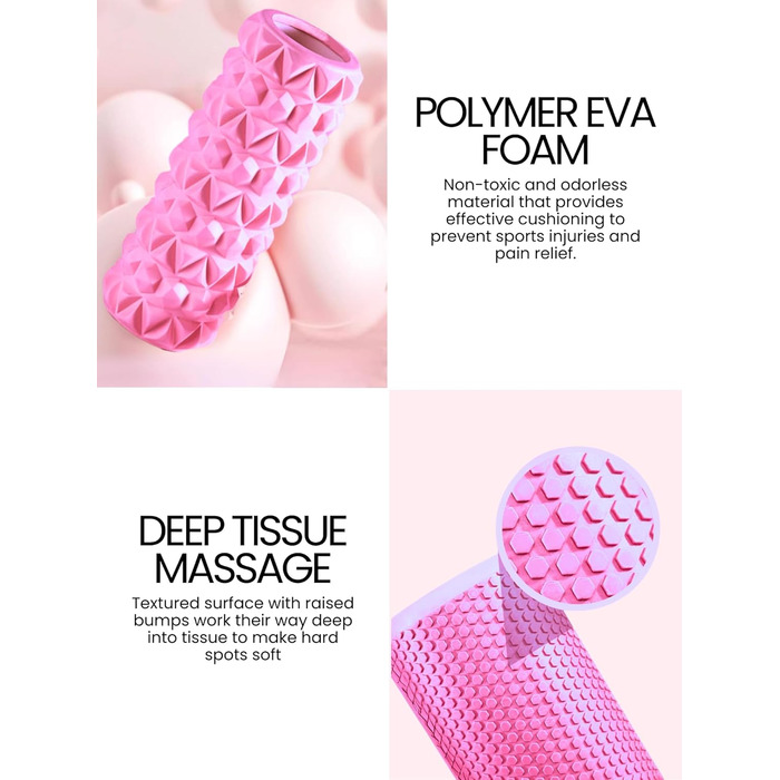 Фітнес-масажний ролик для тригерних точок, 2 шт., Foam Roller"