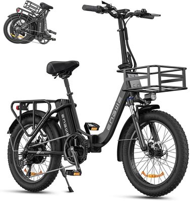 Велосипед ENGWE E-Bike 20, товста шина, 15,6 Ач, 140 км, 7 швидкостей