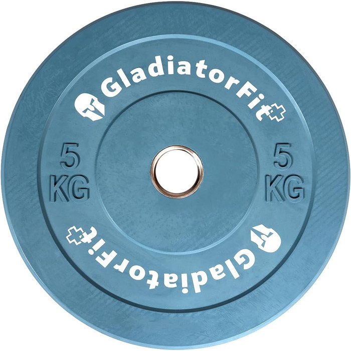 Диск GladiatorFit гумовий кольоровий 5 кг