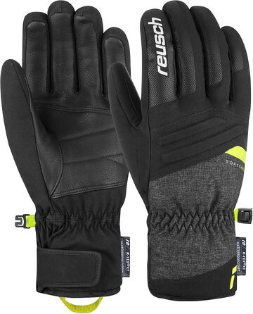 Рукавички Reusch Seamus R-tex Xt, теплі, водонепроникні (8.5, чорний/сірий/жовтий)